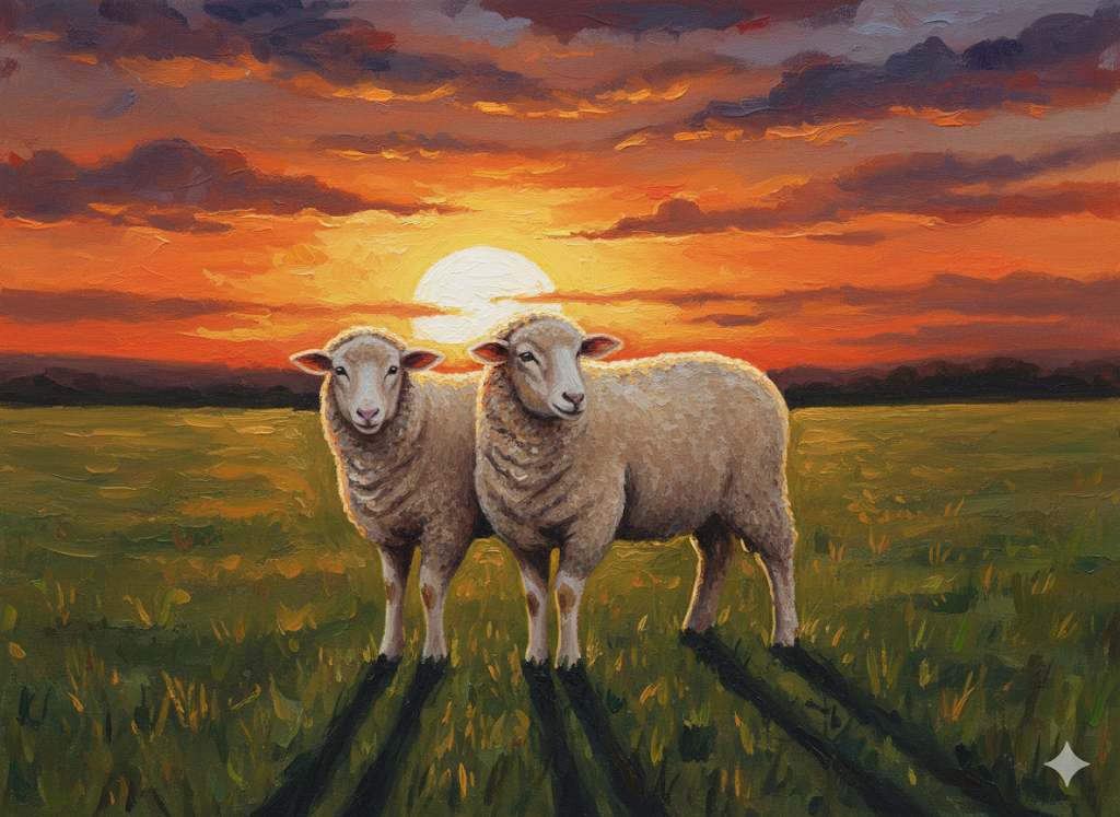 את הכבש האחד ואת הכבש השני 