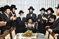 אברכי כולל "דעת משה" אצל האדמו"ר מתולדות משה