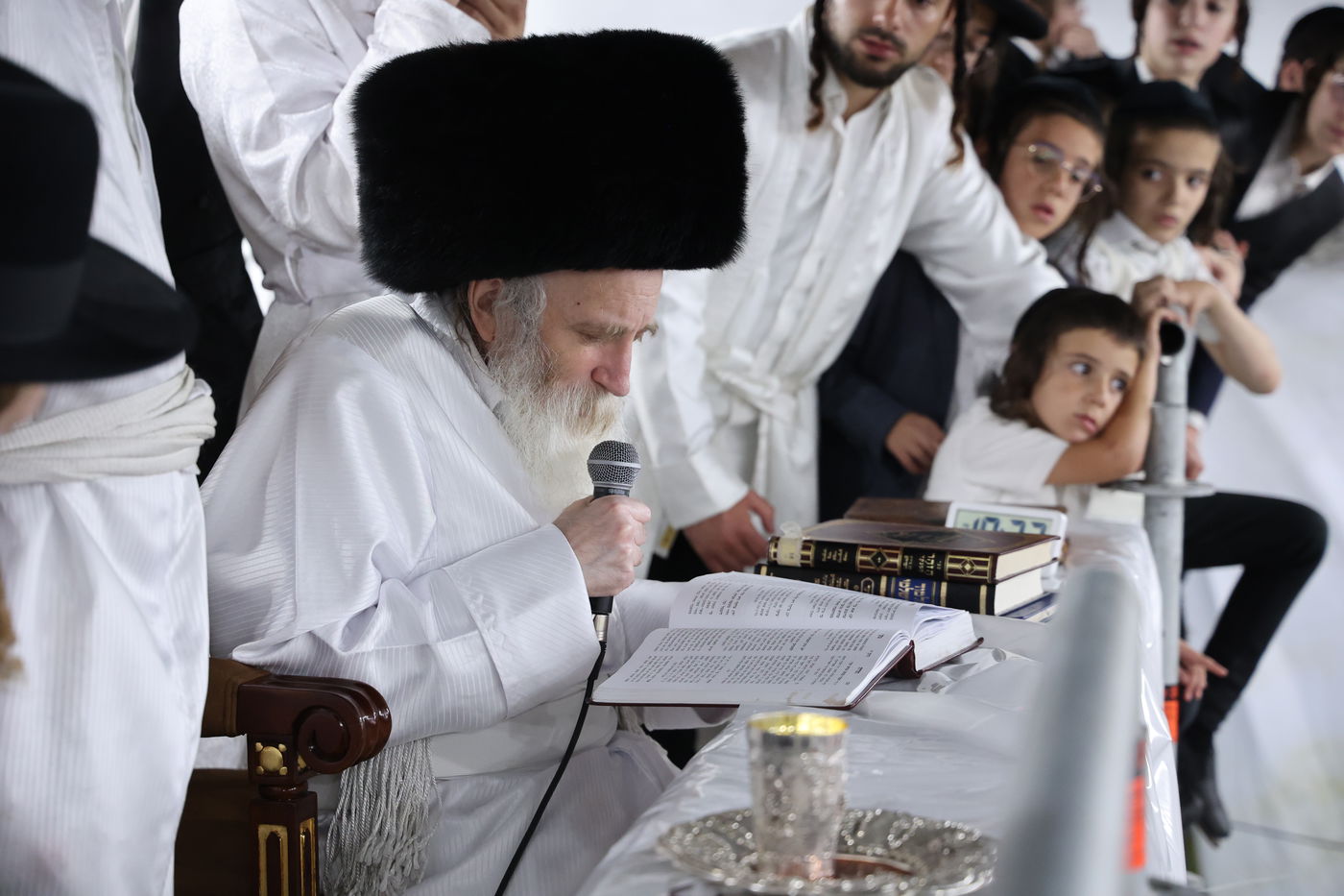 מוצאי ראש השנה אצל הגרי"מ מורגנשטרן