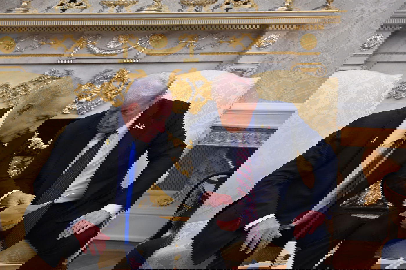 נתניהו וטראמפ בבית הלבן 