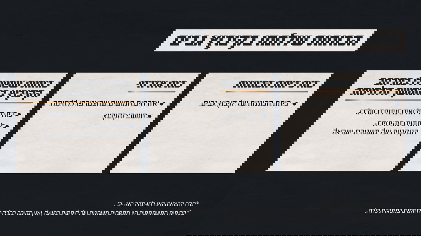 ממצאי התחקיר 