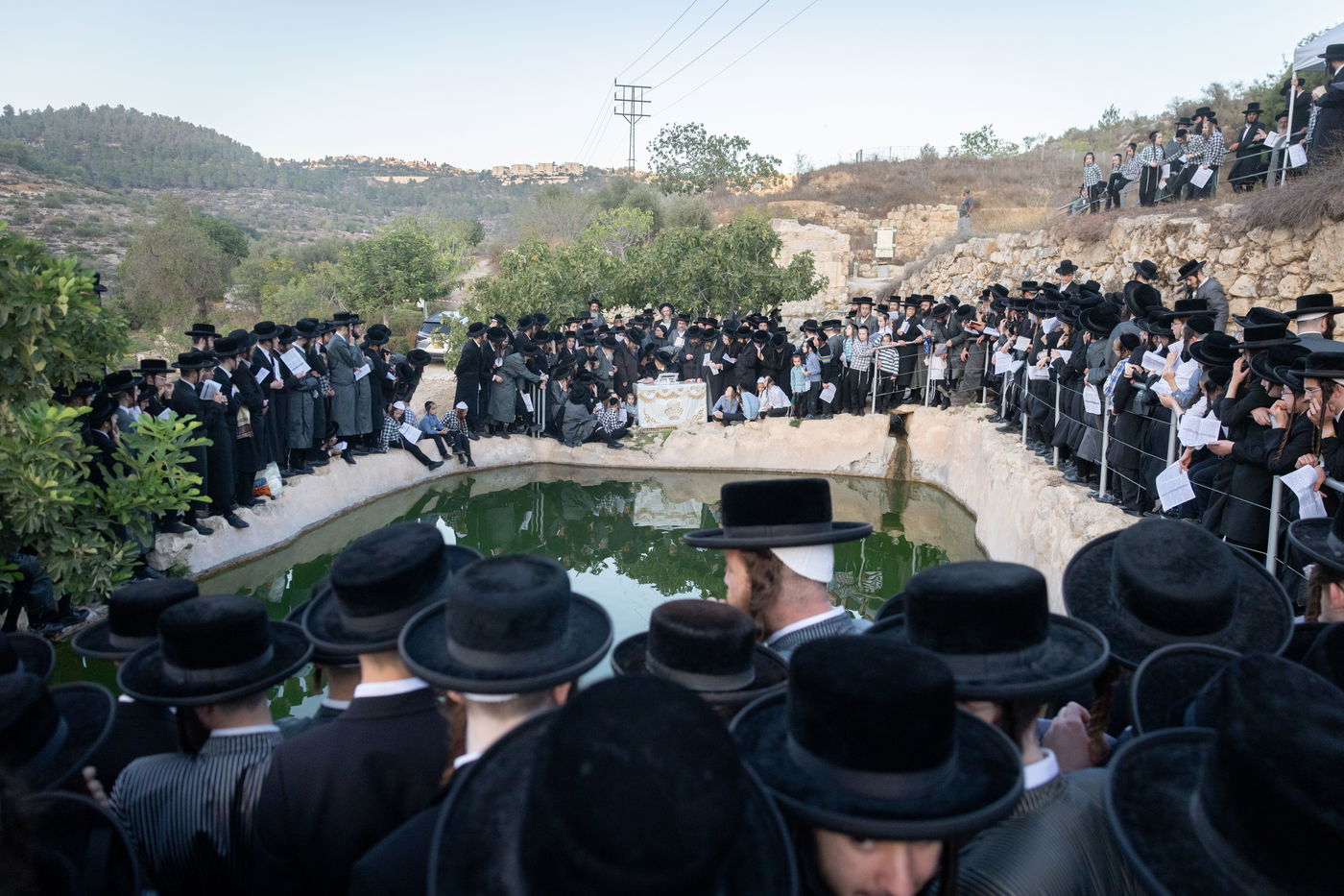 חסידי תולדות אברהם יצחק בתשליך
