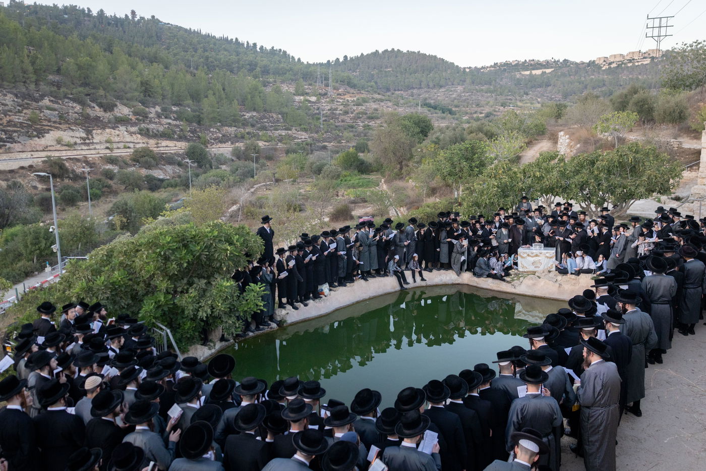חסידי תולדות אברהם יצחק בתשליך