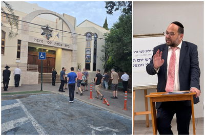 כותב השורות בשיעור בבית מדרש יום השישי לע"נ דניאלי זוננפלד ז"ל, ותפלת מנחה ברחבת בית הכנסת "לכו נרננה"