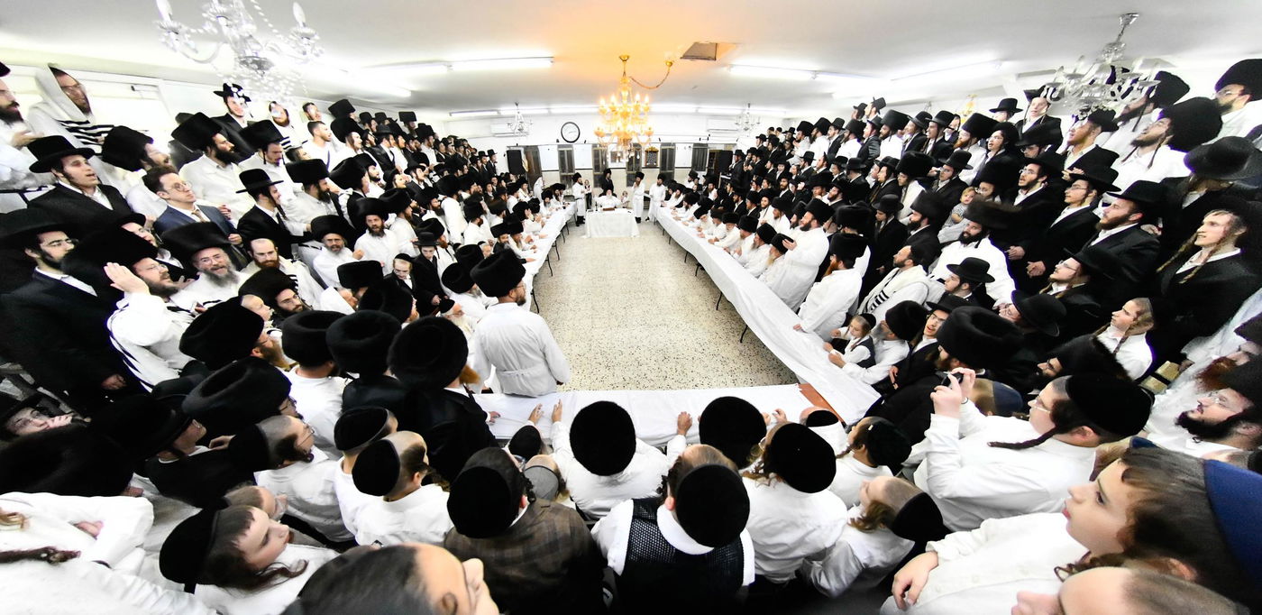 מוצאי יום כיפור בחצה"ק מודז'יץ