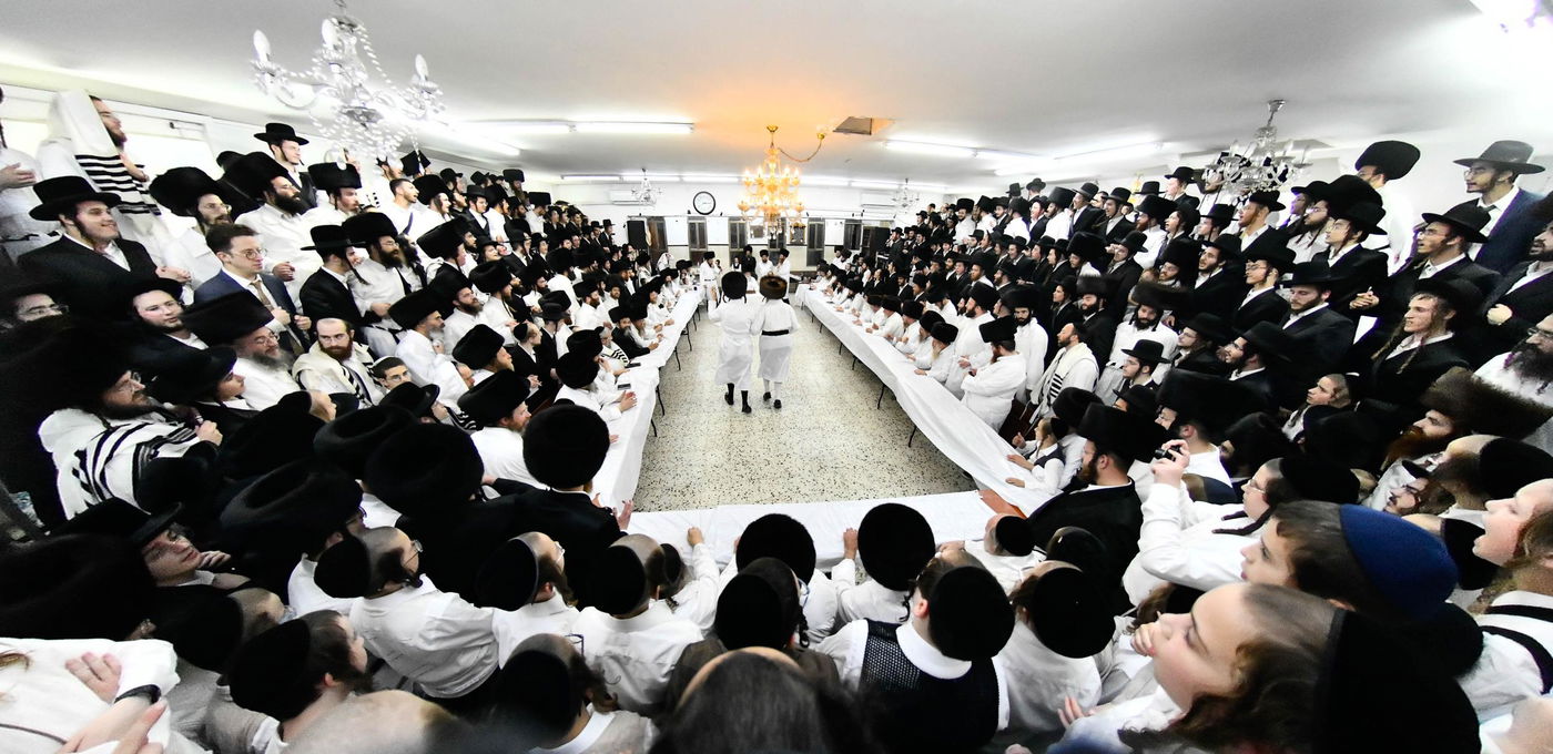 מוצאי יום כיפור בחצה"ק מודז'יץ