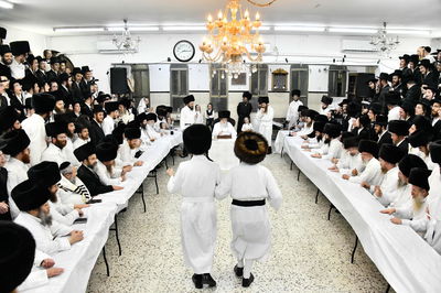 מוצאי יום כיפור בחצה"ק מודז'יץ