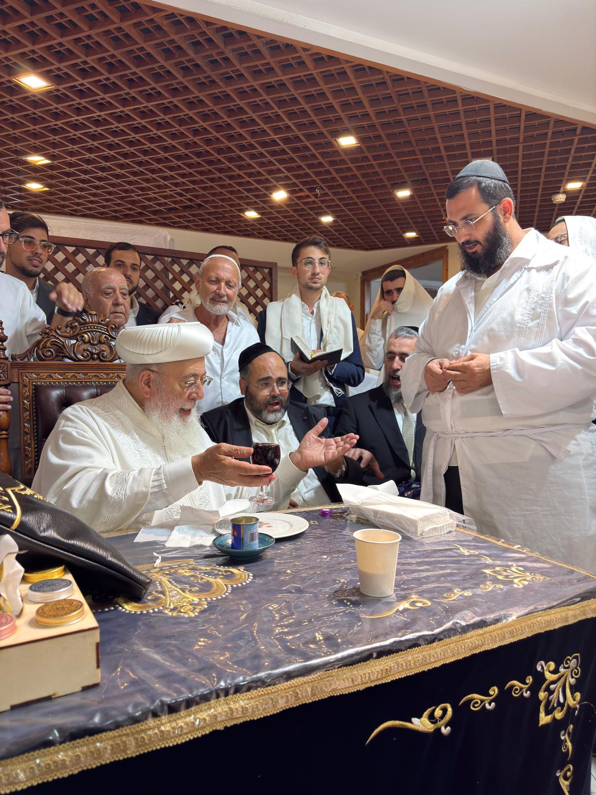 מוצאי יום כיפור אצל הראשל"צ הגרש"מ עמאר