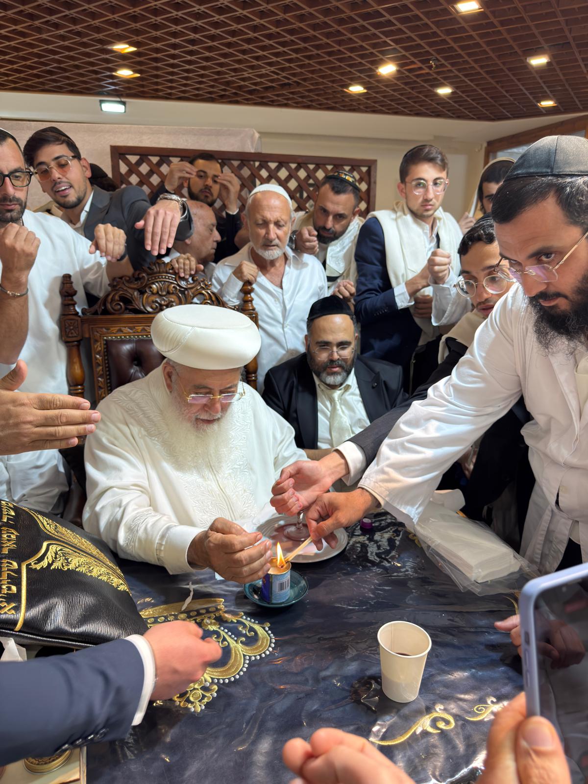 מוצאי יום כיפור אצל הראשל"צ הגרש"מ עמאר