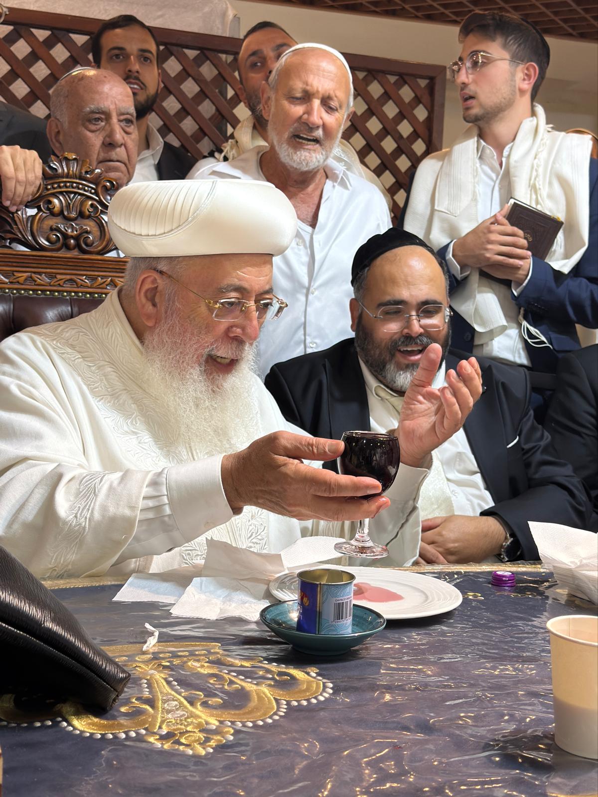 מוצאי יום כיפור אצל הראשל"צ הגרש"מ עמאר