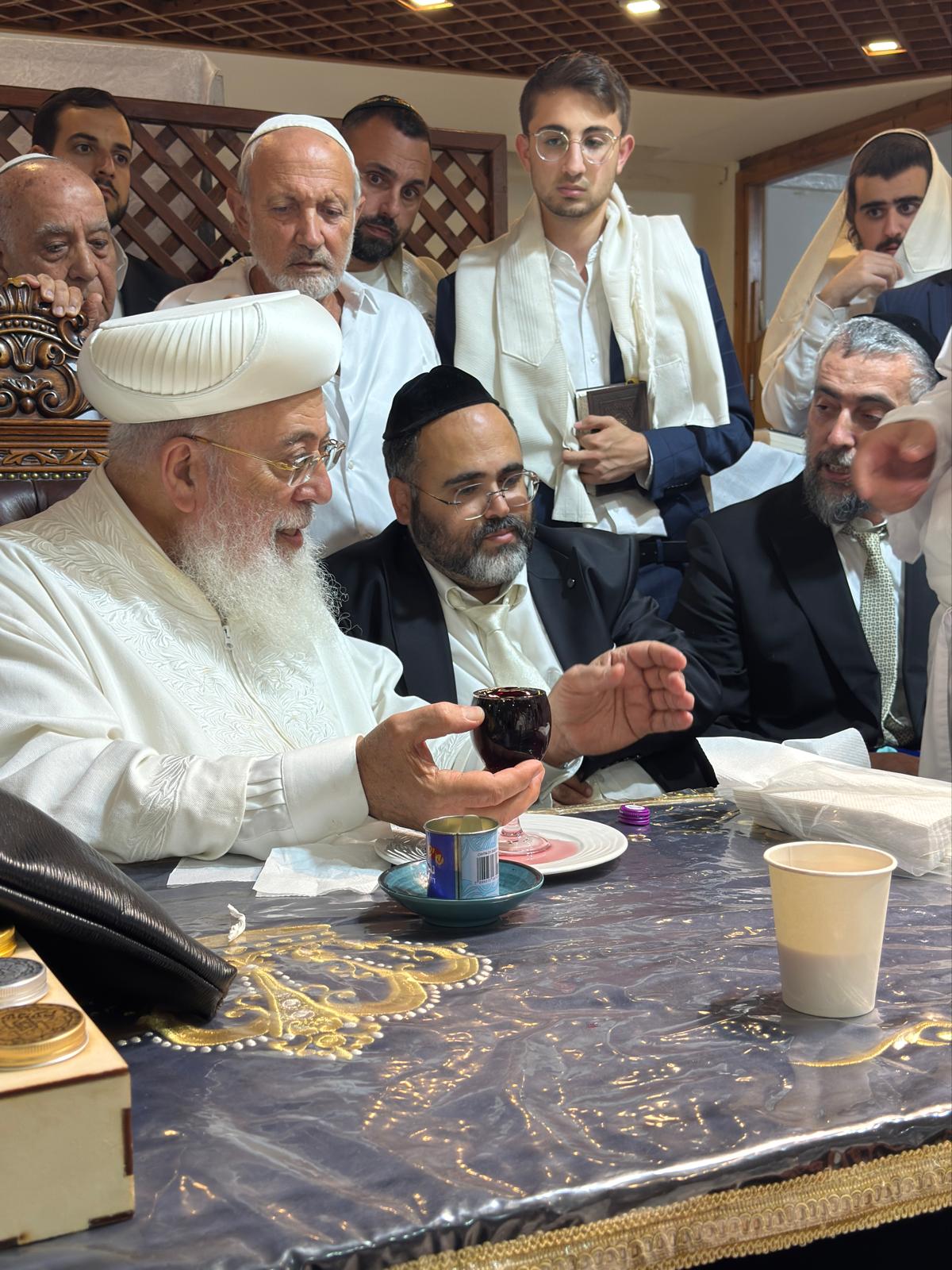 מוצאי יום כיפור אצל הראשל"צ הגרש"מ עמאר