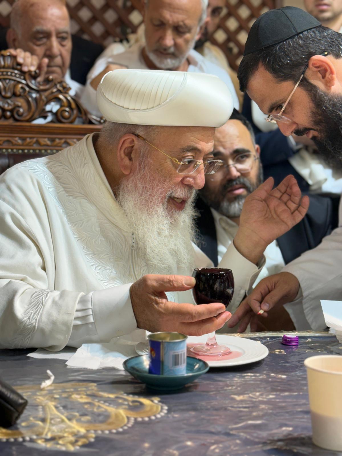 מוצאי יום כיפור אצל הראשל"צ הגרש"מ עמאר