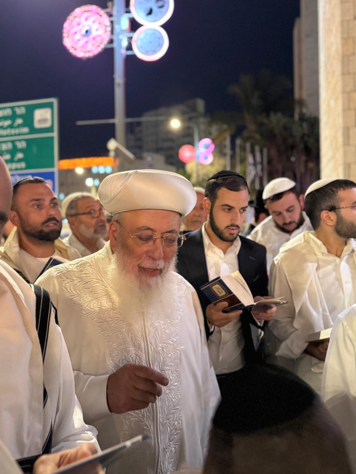 מוצאי יום כיפור אצל הראשל"צ הגרש"מ עמאר