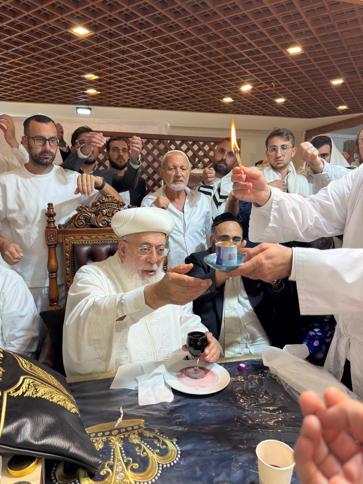 מוצאי יום כיפור אצל הראשל"צ הגרש"מ עמאר