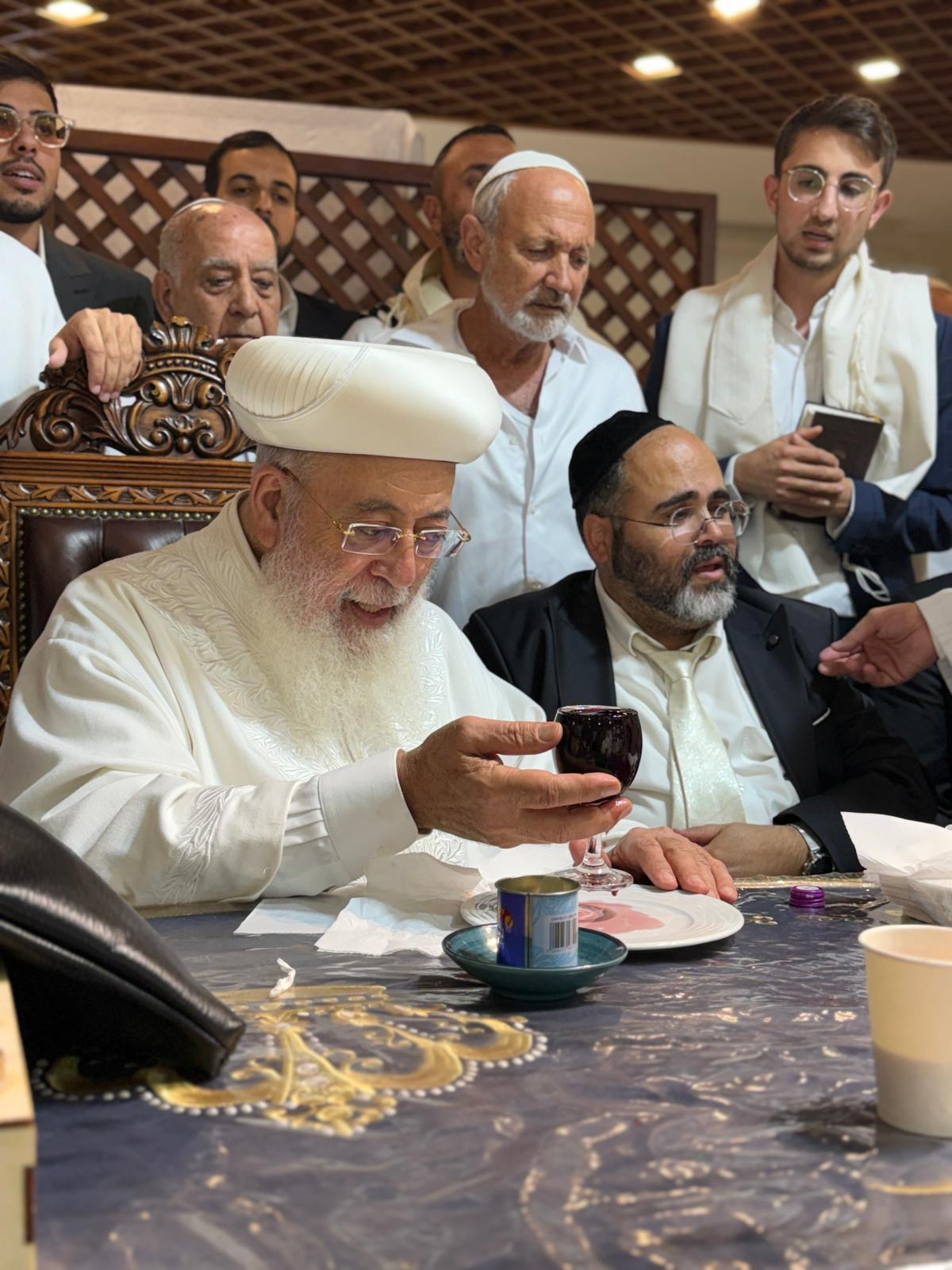 מוצאי יום כיפור אצל הראשל"צ הגרש"מ עמאר