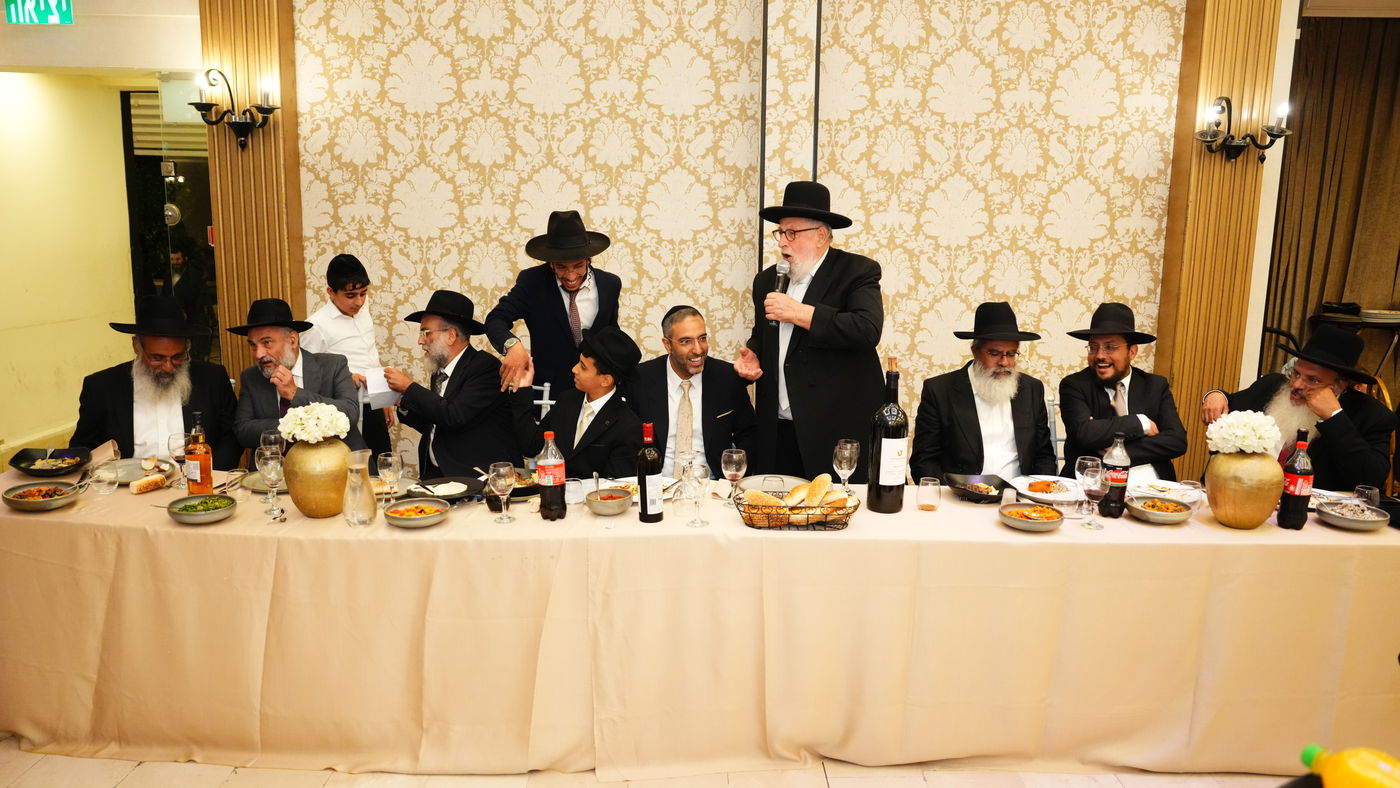 איתי גדסי בירמץ את בנו; מי הגיע לאחל מזל טוב? | צפו בתיעוד נרחב