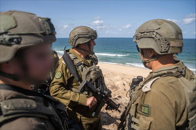 הרמטכ"ל על חוף הים העזתי