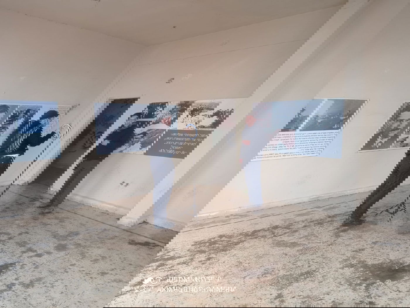 כותב השורות מראיין את ליבנה ע"ה במפקדת הצבא הסורי הנטושה בקוניטרה