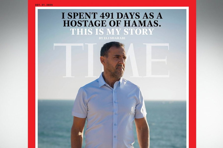 אלי שרעבי על שער המגזין טיים