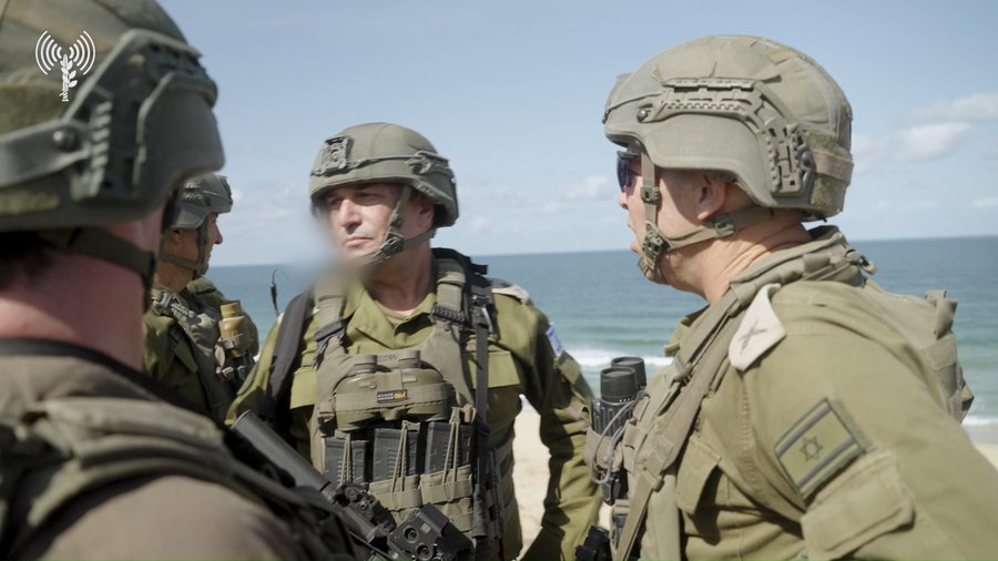 הרמטכ"ל בחוף הים העזתי