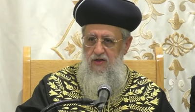 הראשון לציון על העסקה הצפויה: "להתפלל מכל הלב, זה לא פשוט"