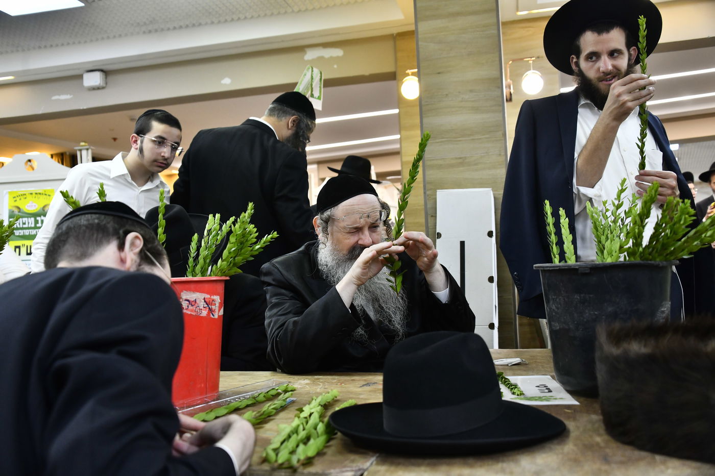 מראות ערב חג הסוכות בבני ברק