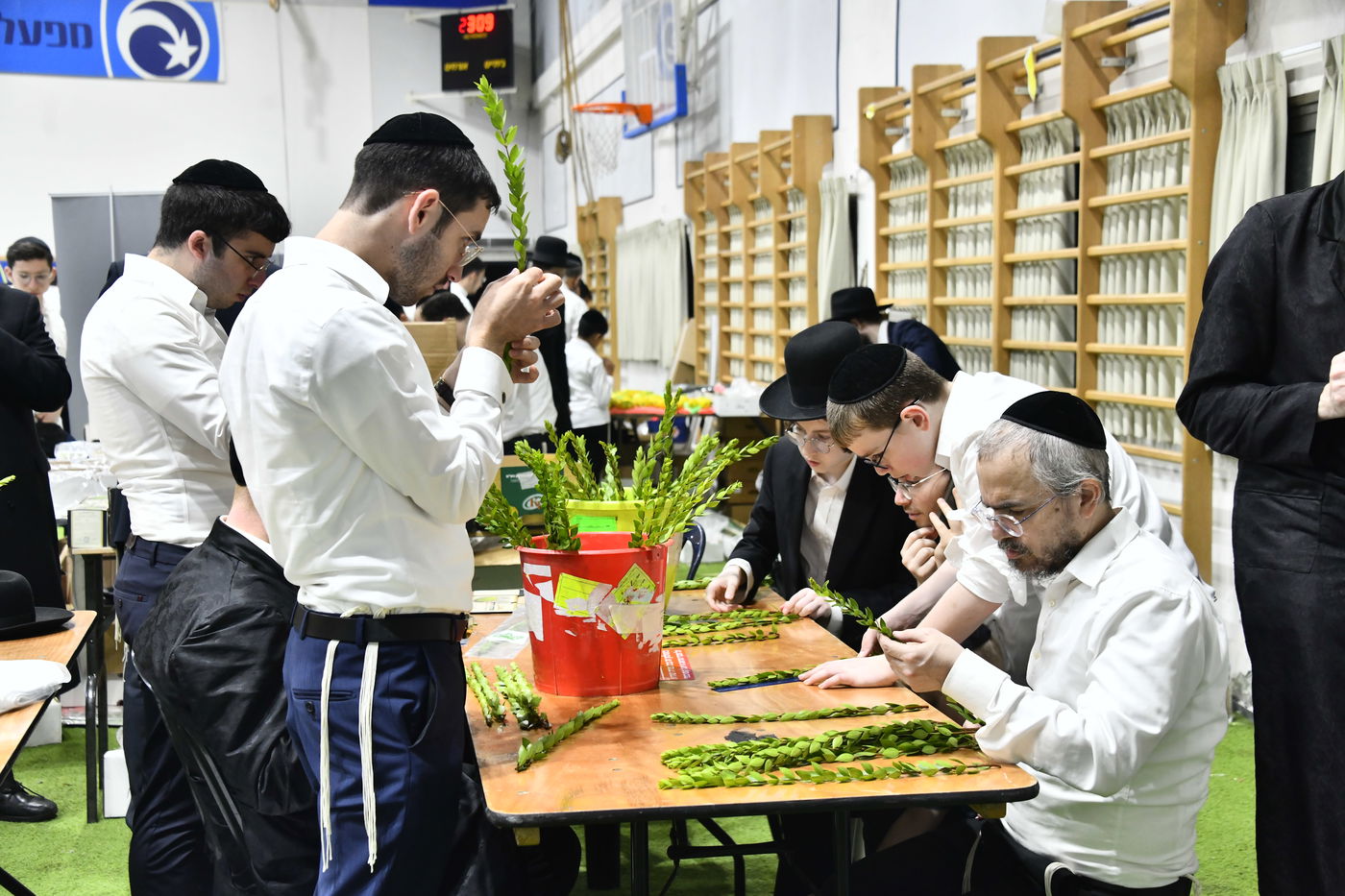 מראות ערב חג הסוכות בבני ברק