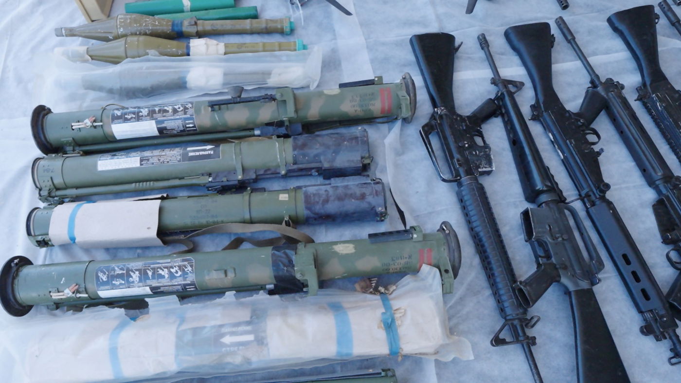 תיעוד תפיסת האמל"ח האיראני שיועד ליו"ש