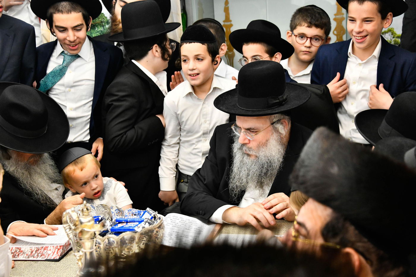 שמחת בית השואבה אצל הרה"ג יצחק שאול קנייבסקי