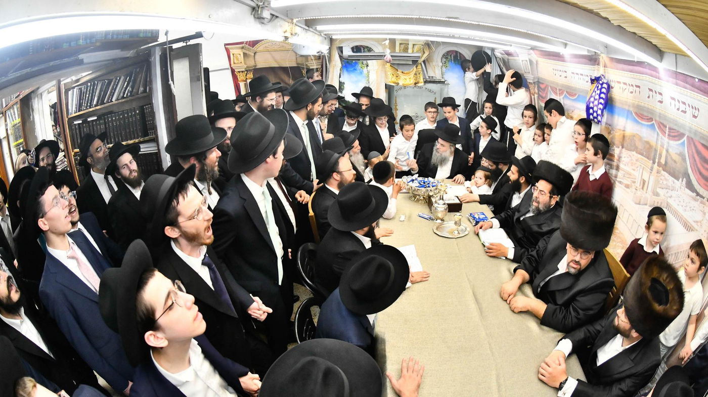 שמחת בית השואבה אצל הרה"ג יצחק שאול קנייבסקי
