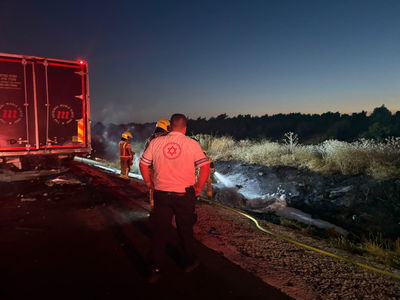 זירת התאונה הקטלנית, הבוקר