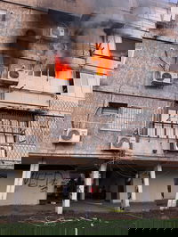 השריפה הבוקר בבת ים