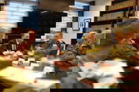 שר הביטחון לצד הרמטכ"ל ובכירי צה"ל