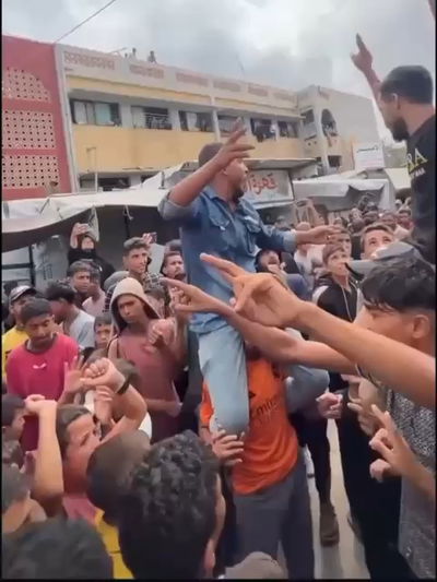 תיעוד מרצועת הטרור: האויב העזתי חוגג ומריע לגדודי עז א-דין אל קאסם