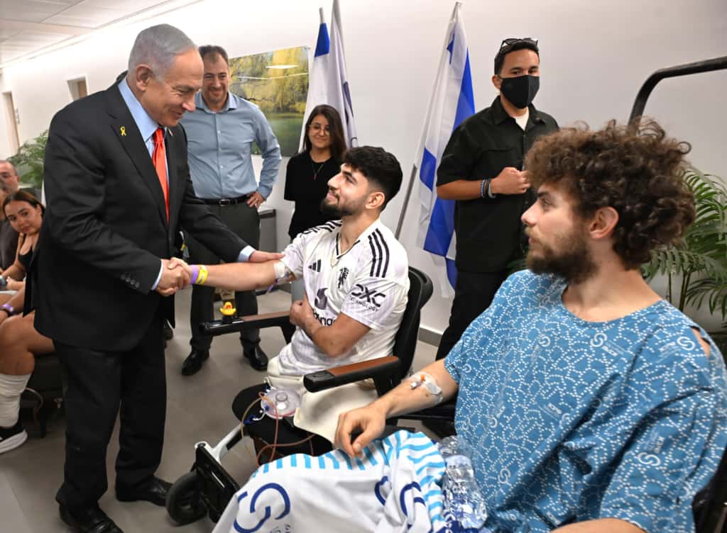 ראש הממשלה בבית החולים שיבא