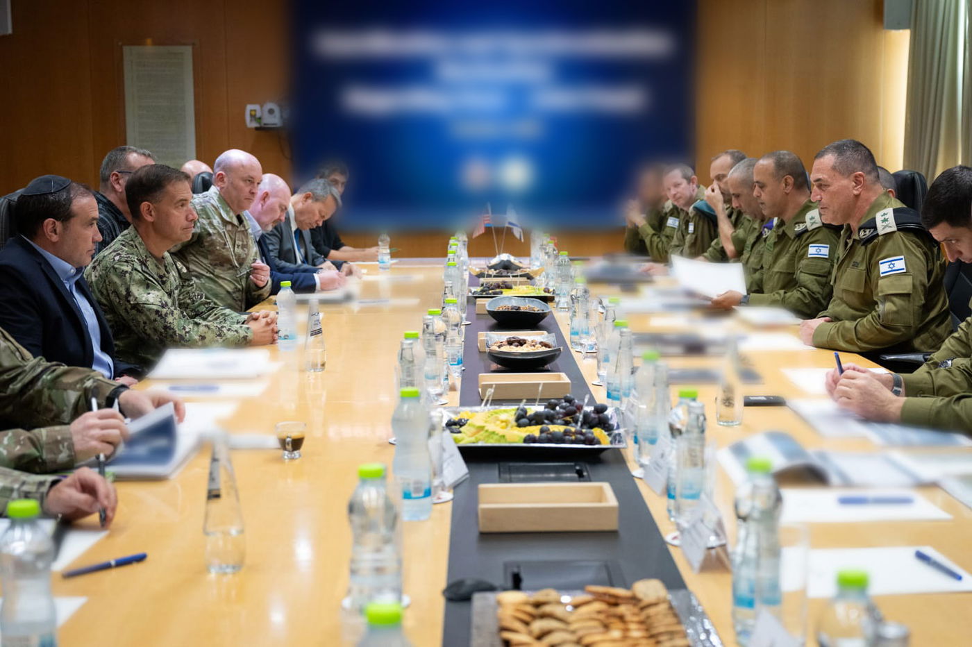 הרמטכ"ל ברצועת עזה  עם בכירי ארה"ב