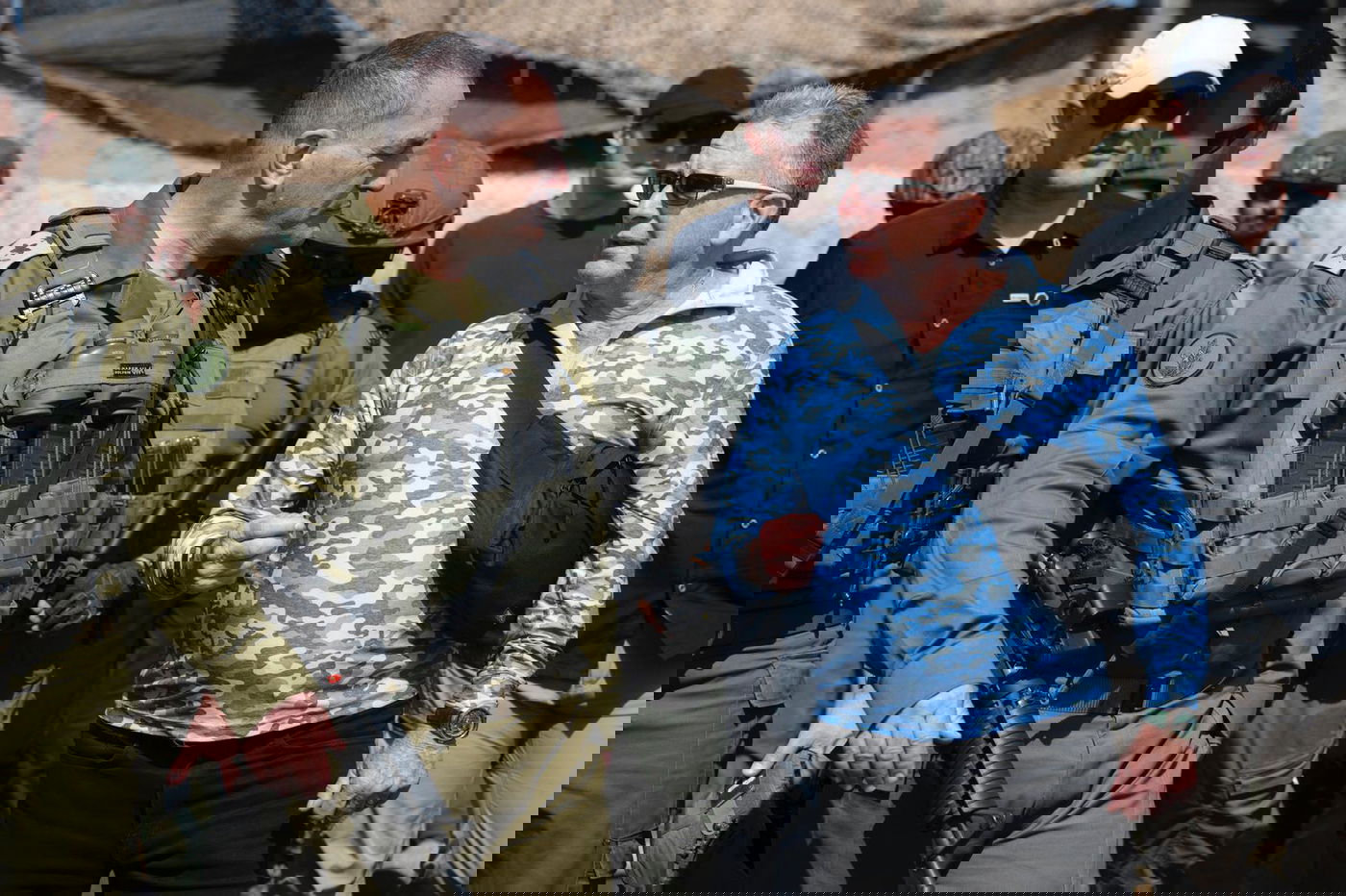 הרמטכ"ל ברצועת עזה  עם בכירי ארה"ב