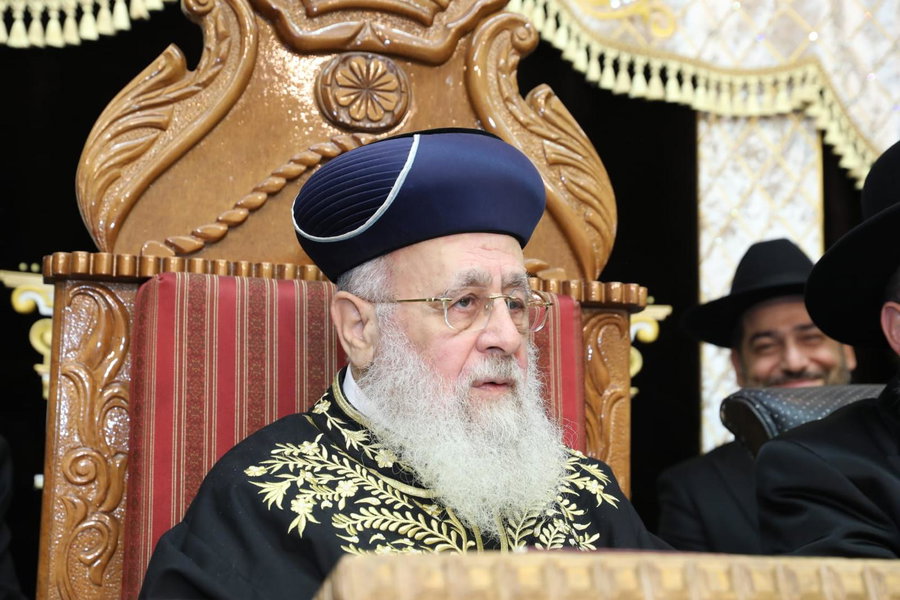 'הקבלת פני רבו' לראשל"צ הגר"י יוסף