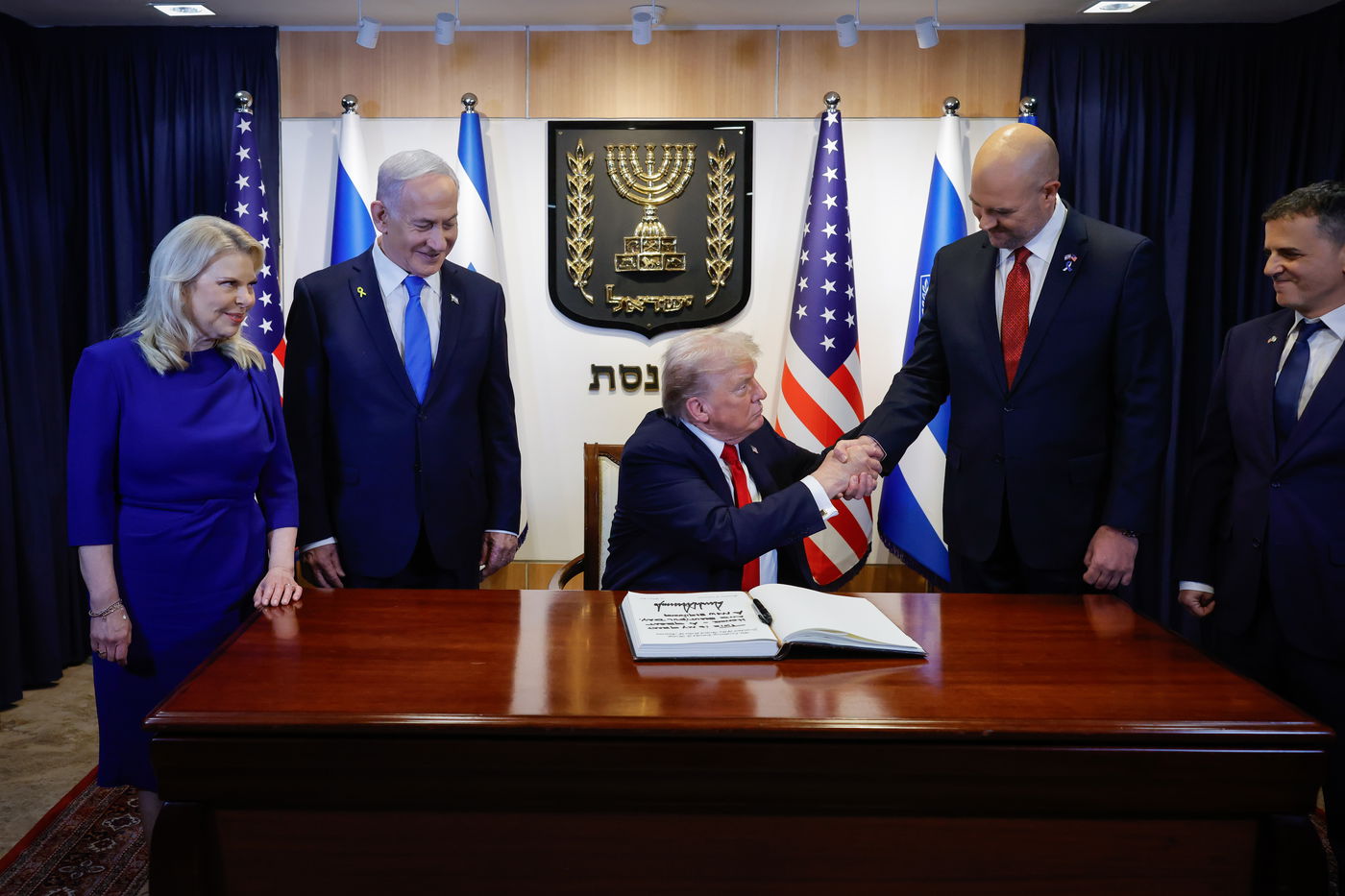 יום היסטורי: נשיא ארה"ב דונלד טראמפ בכנסת ישראל | גלריה חגיגית 