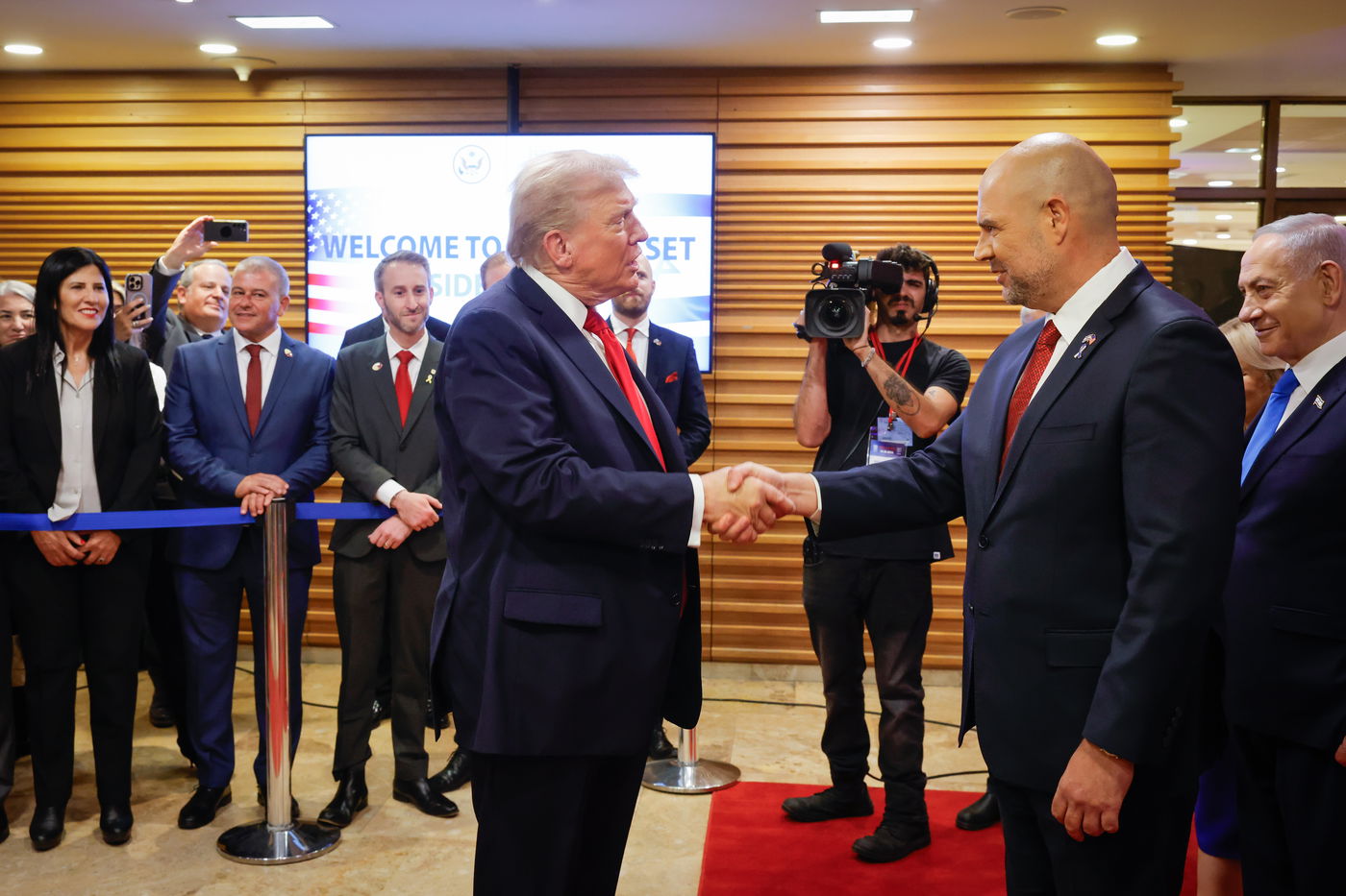 יום היסטורי: נשיא ארה"ב דונלד טראמפ בכנסת ישראל | גלריה חגיגית 