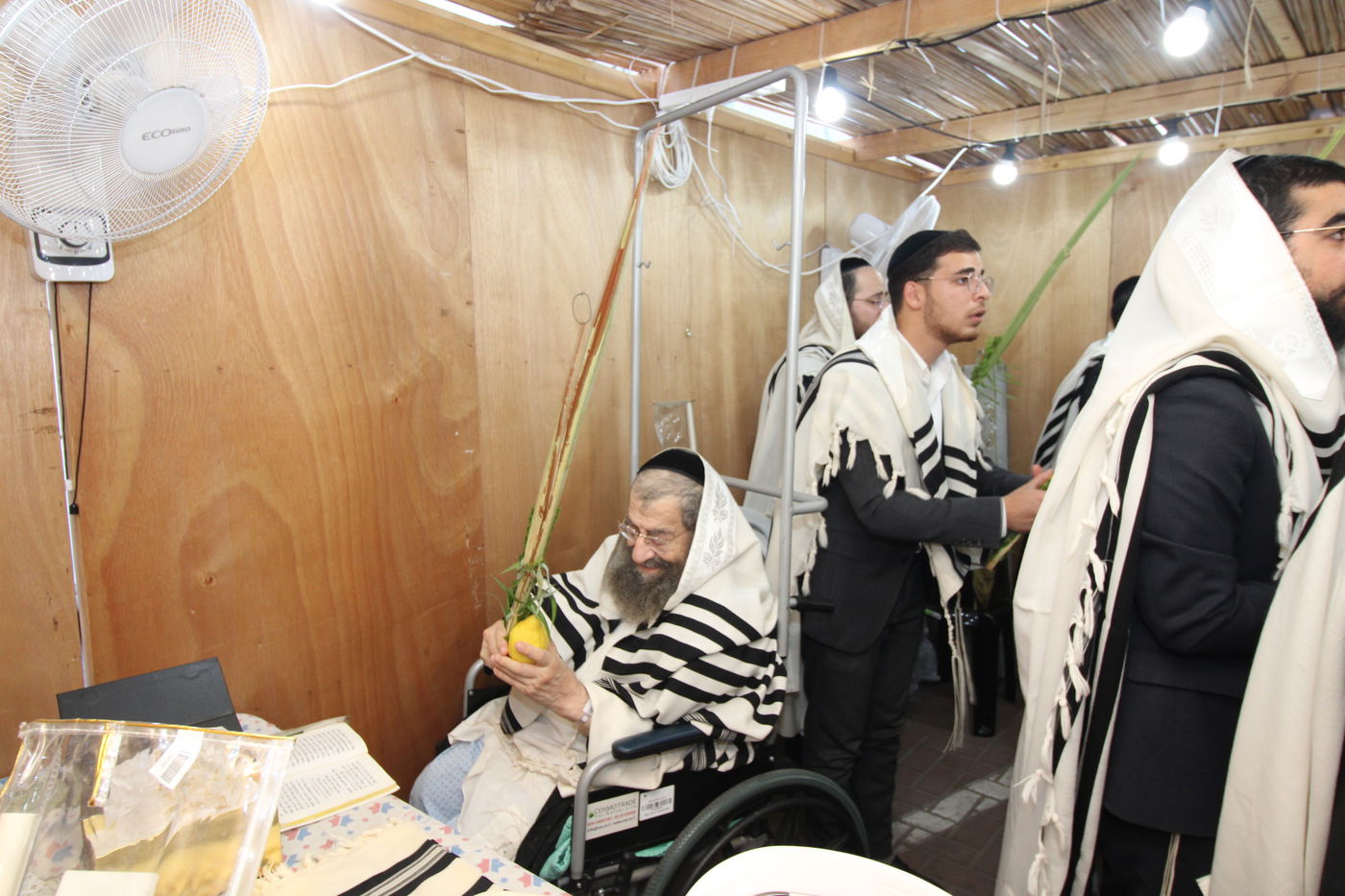 הגאון רבי מסעוד בן שמעון בנטילת לולב בבית החולים