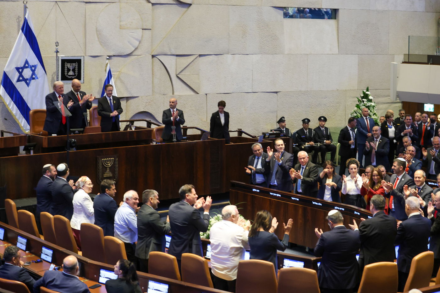 יום היסטורי: נשיא ארה"ב דונלד טראמפ בכנסת ישראל | גלריה חגיגית 
