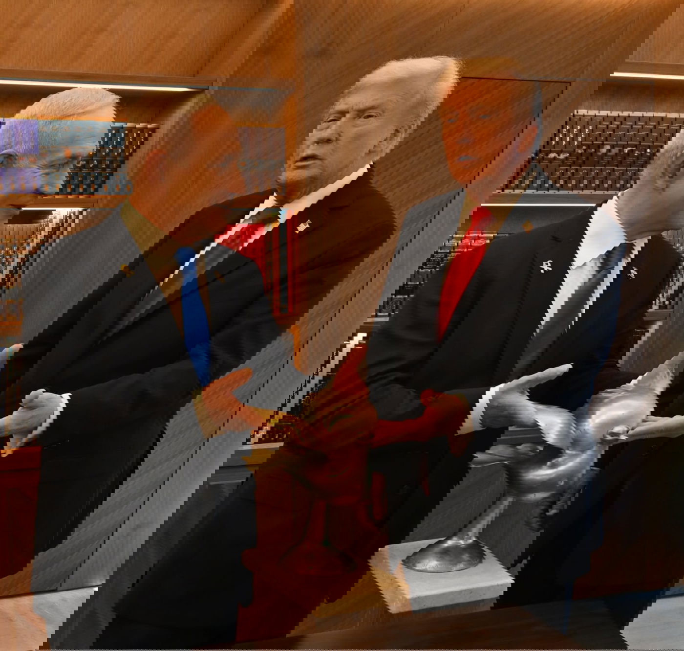 נתניהו וטראמפ בכנסת