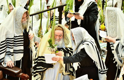 הושענא רבה בחצה"ק ויז'ניץ