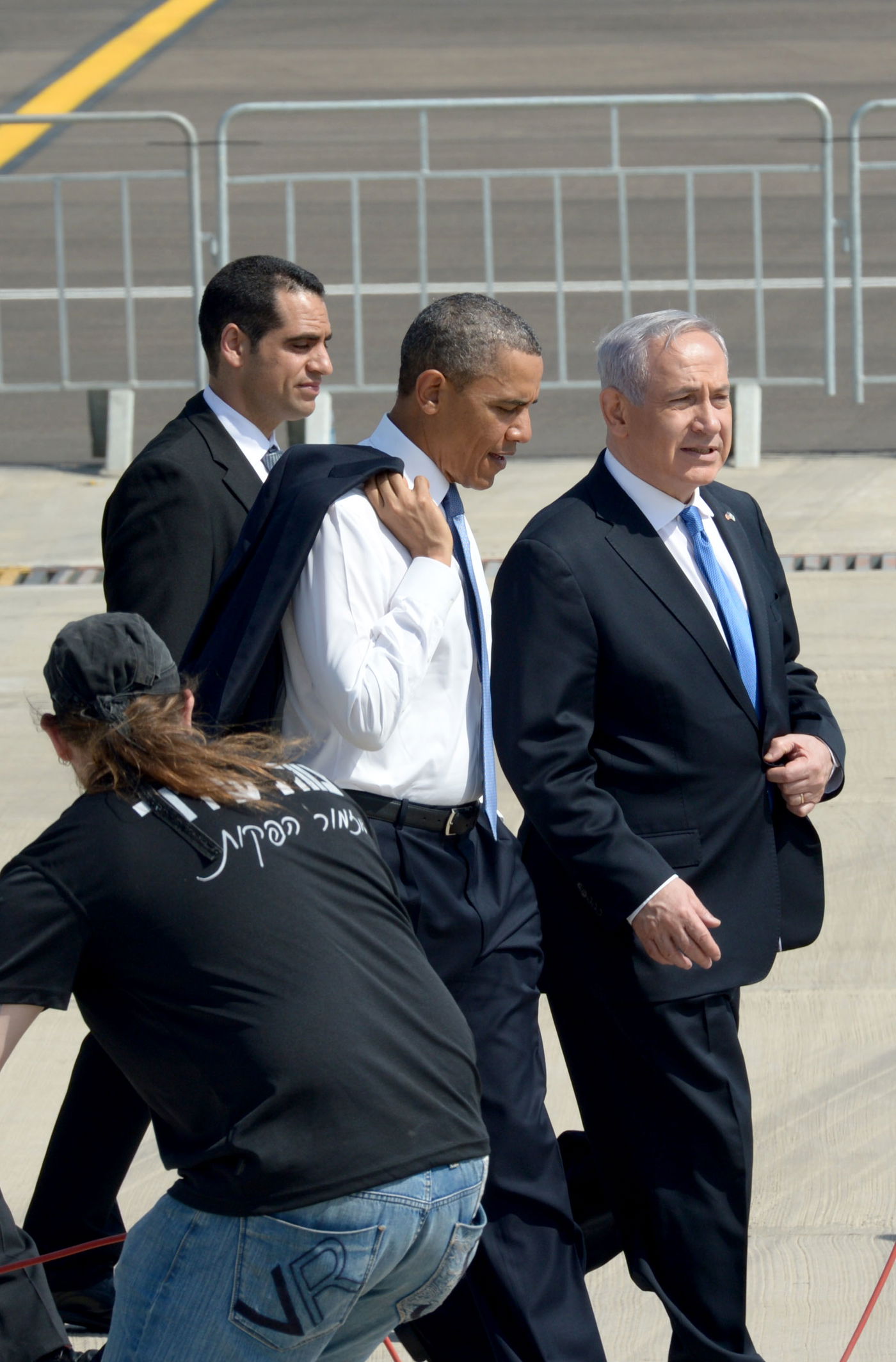 הנשיא ברק אובמה בביקורו בישראל