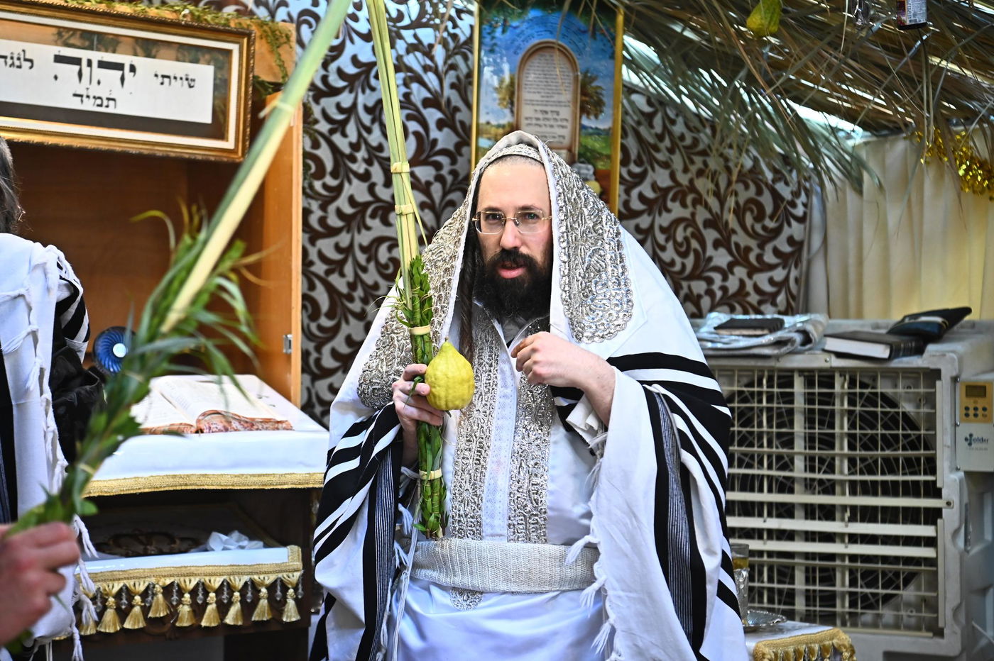 חג הסוכות בחצה"ק מעז'בוז