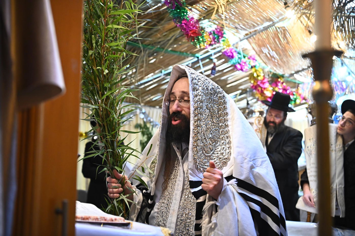 חג הסוכות בחצה"ק מעז'בוז