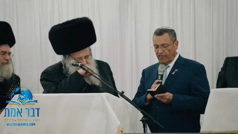 משה ליאון בהקפות שניות אצל הגר"ש אלתר