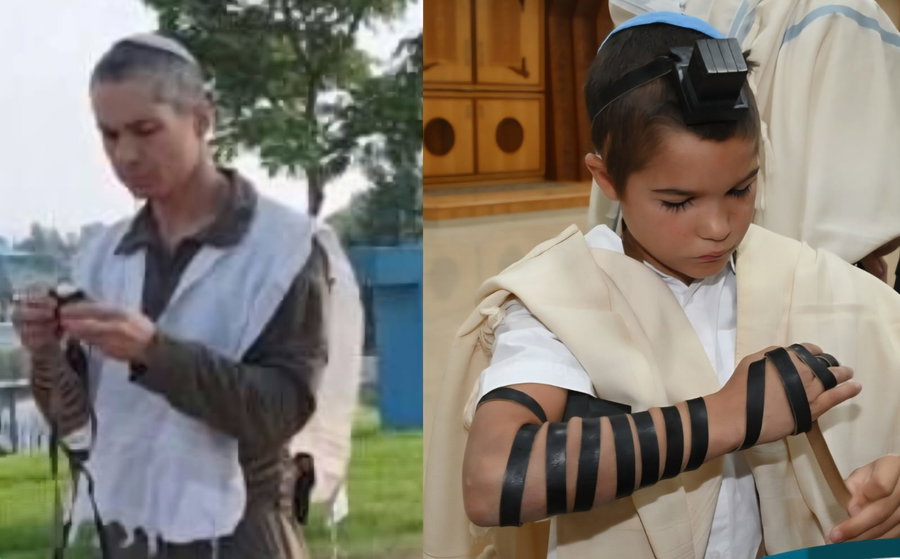 הילד המתוק הניח תפילין במקום שאביו הקדוש הציל חיים כרופא | תיעוד קורע לב