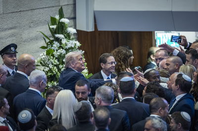 הנשיא טראמפ בכנסת ישראל